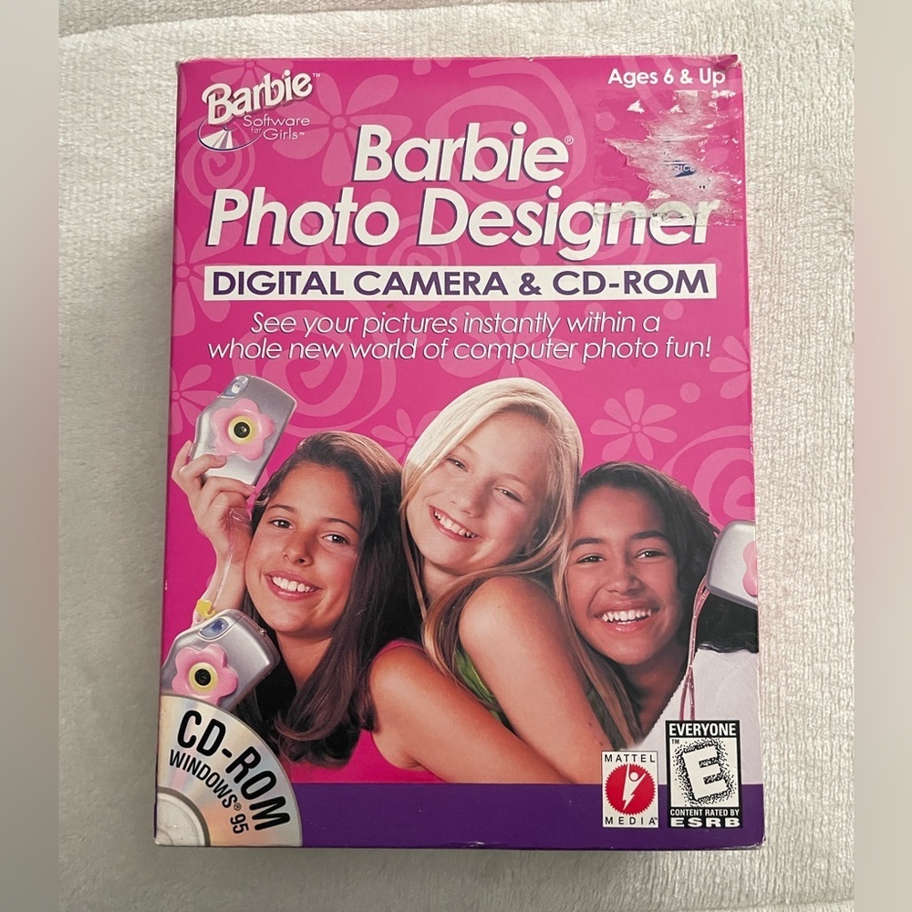 Barbie Photo Designer 1998 Digital Camera and CD-Rom New In Box Mattel Fast Ship